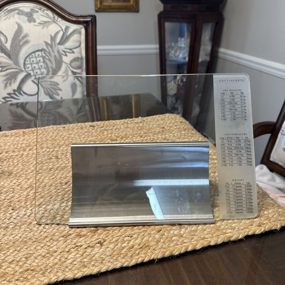 Kamenstein Silver Metal cookbook holder